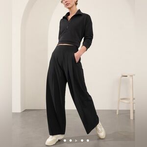 Athleta high rise wide leg pant